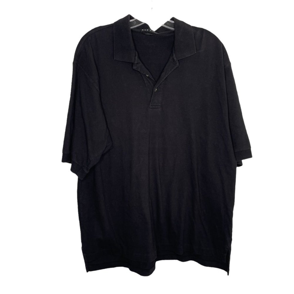 Nike Golf Mens Black Cotton Short Sleeve Polo Shirt Large S97-TDV